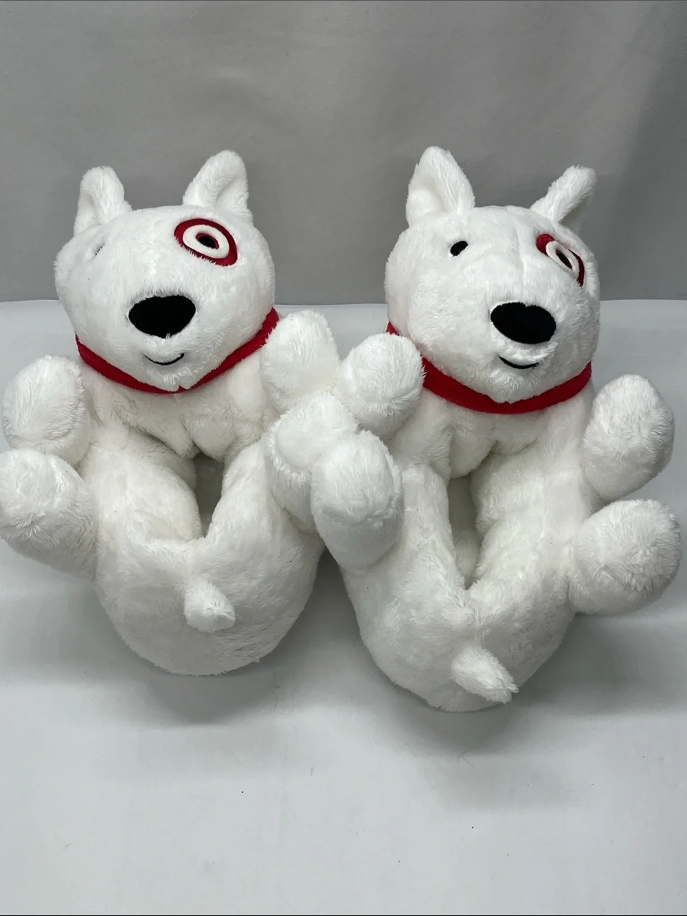 Target Bullseye Dog Plush Slippers
